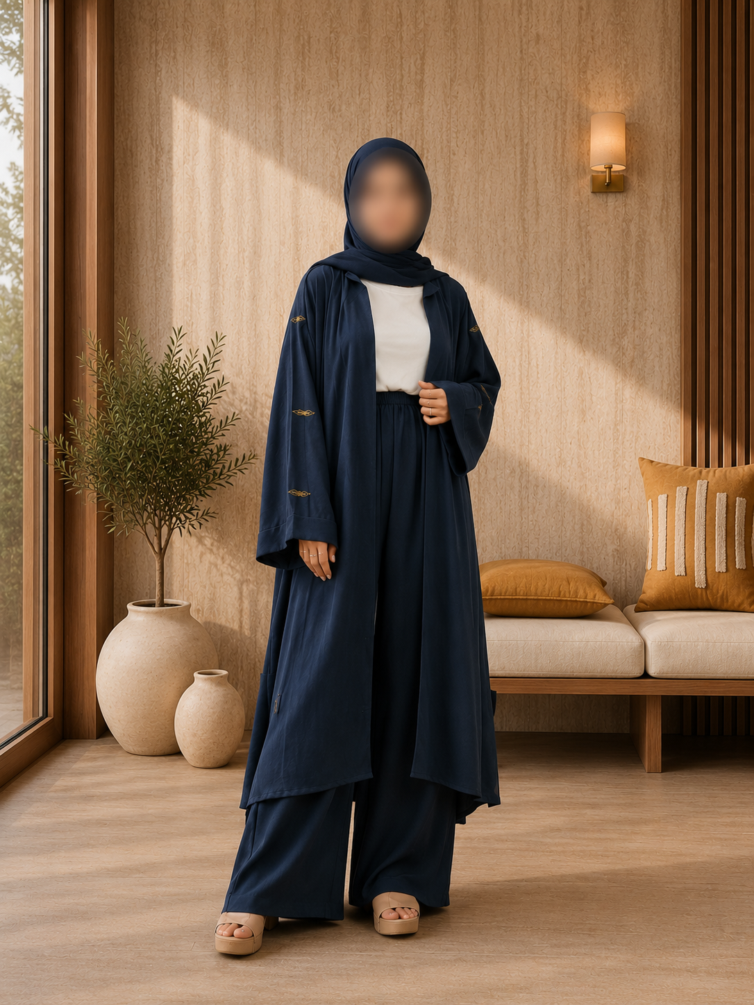 A2-LC002 - Cord Set (Navy Blue)