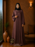 A4-LC008 - Nida Plates Abaya (Mauve)