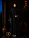 A4-LC013 Modest Abaya (Black Mix2)
