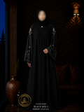 A4-LC013 Modest Abaya (Black Mix3)
