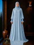 A4-LC019 - JALPARI Modest Abaya (Sky Blue)