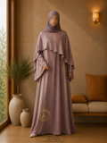 A4-LC005 - Princess Modest Abaya (Old Rose)
