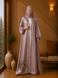 A5-LC006 - Lava Silk Upper Inner Abaya (Dusty Mauve)