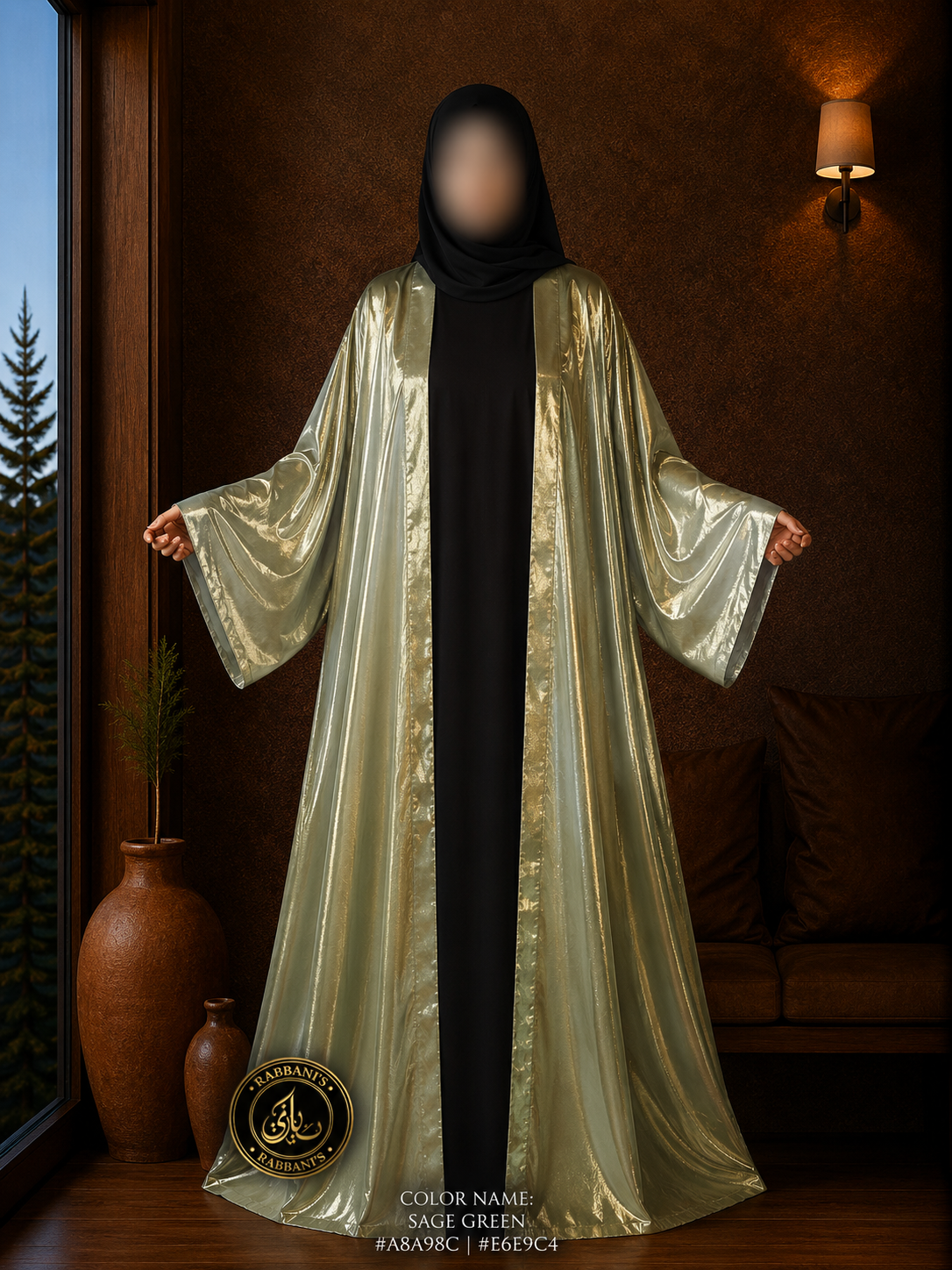 A6-LC010 - Silk Shrugs (Sage Green)