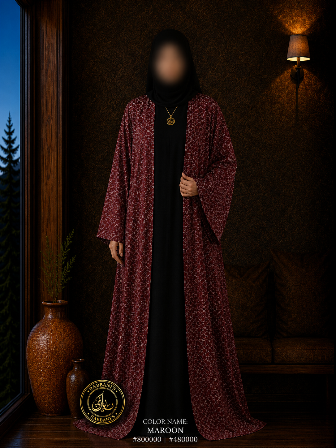 A6-LC011- Printed Shrugs (Maroon)