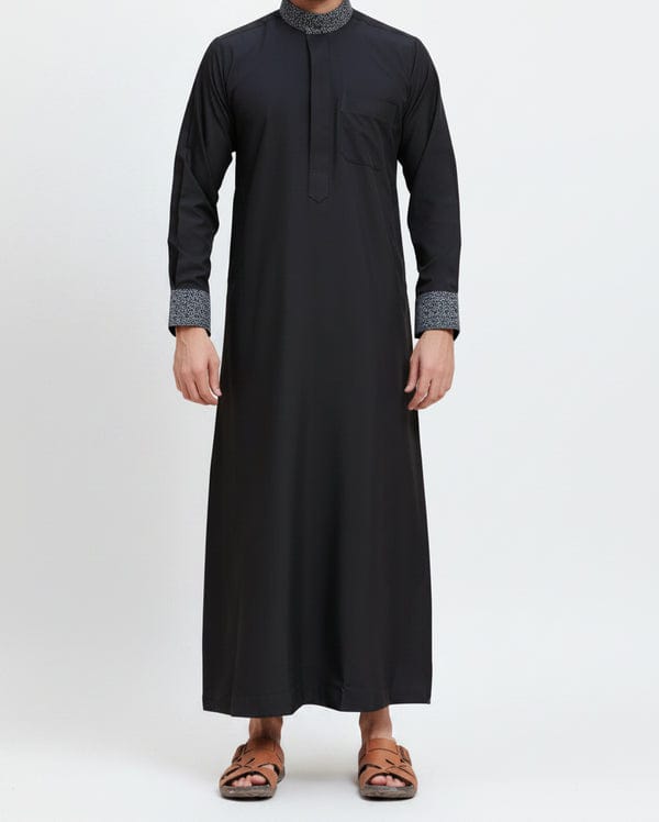 T1-006 Black Designer Thobe