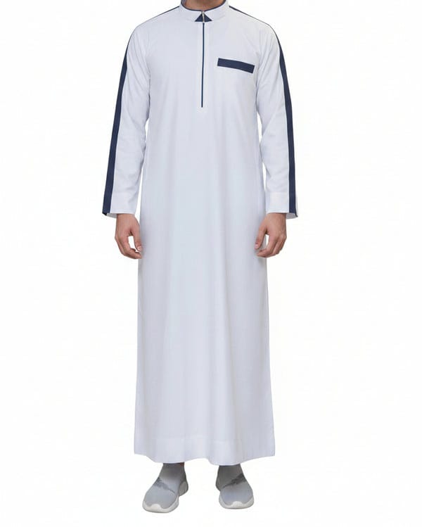 T1-007 White Designer Thobe