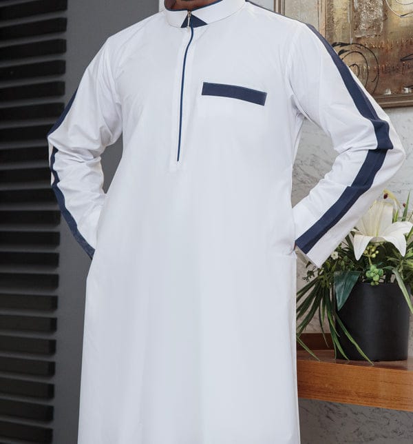 T1-007 White Designer Thobe