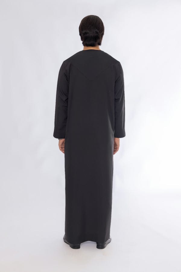 T1-008 Black Emirati Thobe
