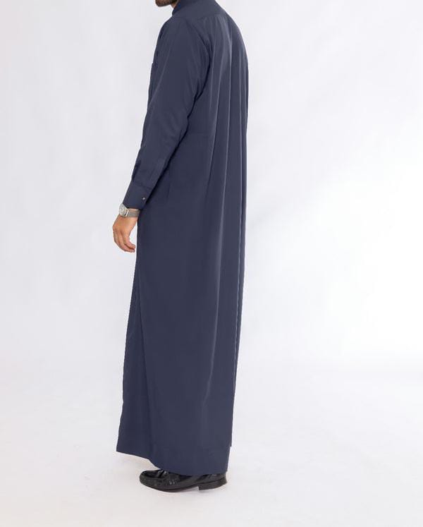 T1-014 Plain Navy Blue Saudi Thobe