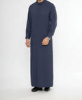 T1-014 Plain Navy Blue Saudi Thobe