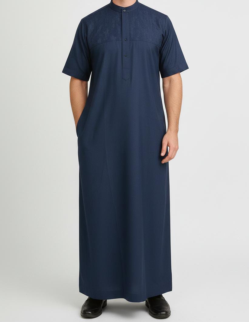 T1-004 Navy Blue Designer Thobe
