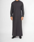 T1-011 Plain Black Saudi Thobes